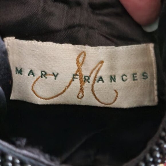 Mary Frances Beaded Leather Dizzy Circles Wristlet Handbag - Picture 14 of 15